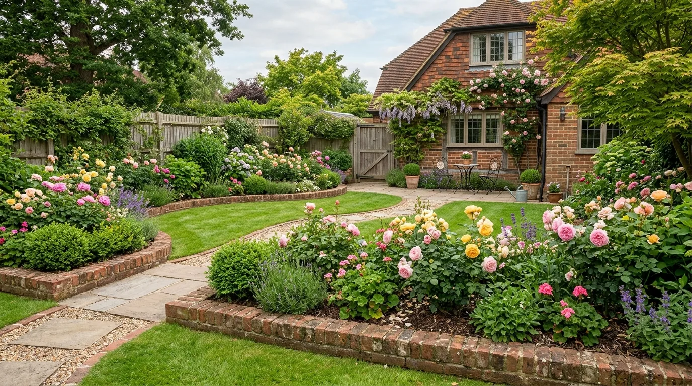 Wood Edging for a Softer Border